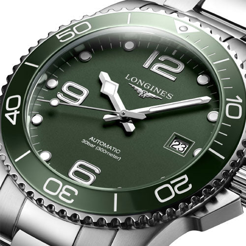 Longines Hydroconquest Green Matt Dial Men 41mm