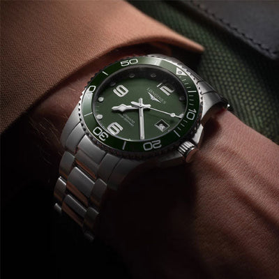 Longines Hydroconquest Green Matt Dial Men 41mm