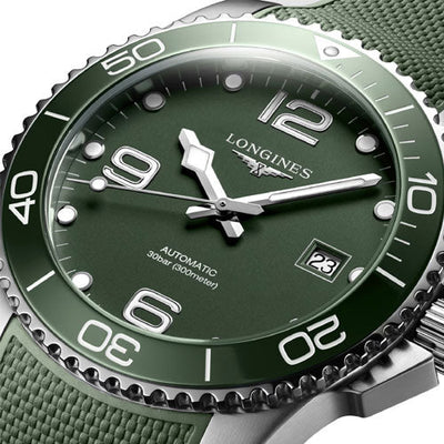 Longines Hydroconquest Green Matt Dial Men 41mm