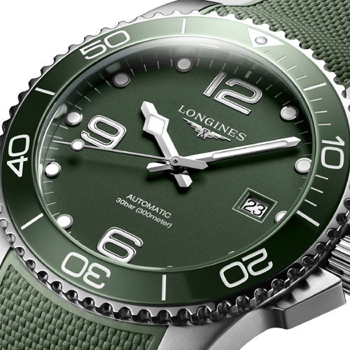 Longines Hydroconquest Green Matt Dial Men 41mm