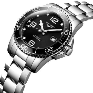 Longines Hydroconquest Sunray Black Dial Men 41mm