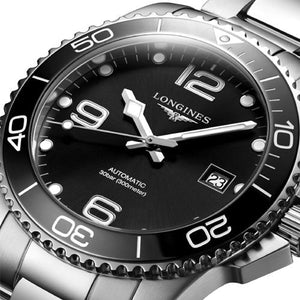 Longines Hydroconquest Sunray Black Dial Men 41mm