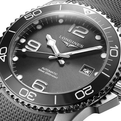 Longines Hydroconquest Sunray Grey Dial Men 41mm