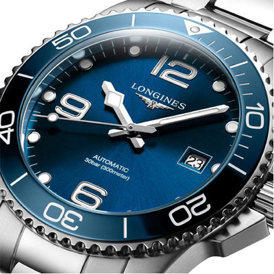 Longines Hydroconquest Sunray Blue Dial Men 41mm