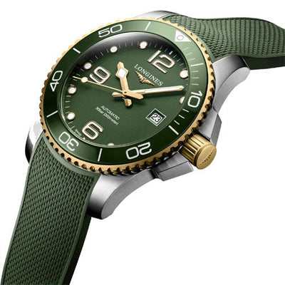 Longines Hydroconquest Green Matt Dial Men 43mm