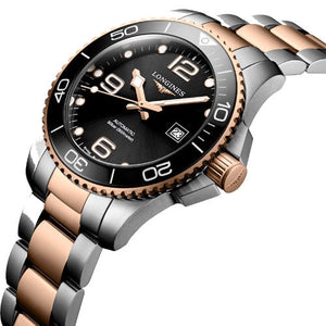 Longines Hydroconquest Sunray Black Dial Men 43mm