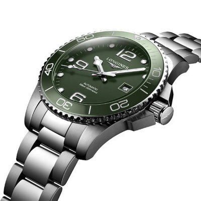 Longines Hydroconquest Green Matt Dial Men 43mm