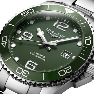 Longines Hydroconquest Green Matt Dial Men 43mm