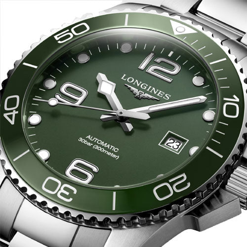 Longines Hydroconquest Green Matt Dial Men 43mm