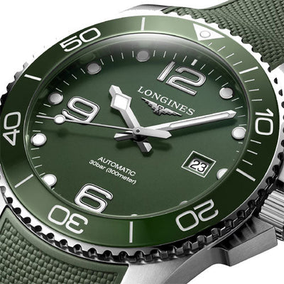 Longines Hydroconquest Green Matt Dial Men 43mm