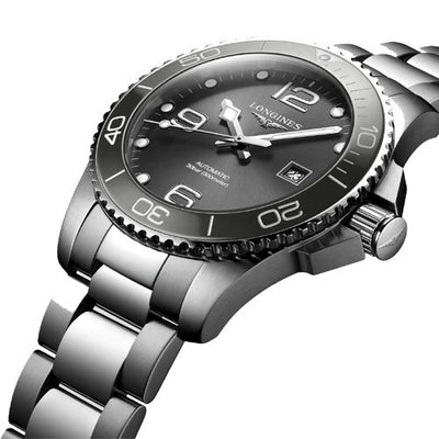 Longines Hydroconquest Sunray Grey Dial Men 43mm