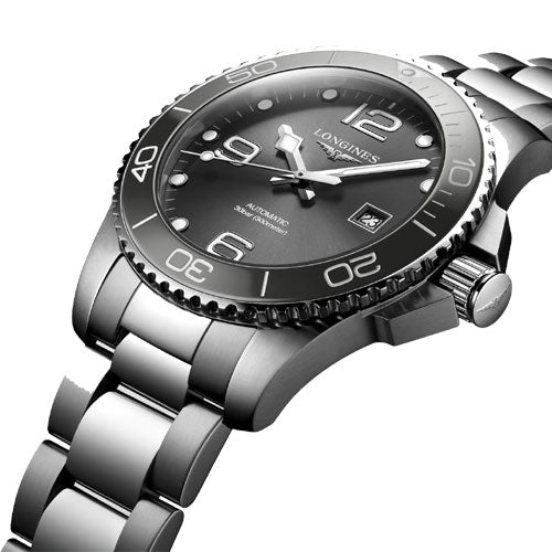 Longines Hydroconquest Sunray Grey Dial Men 43mm