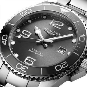 Longines Hydroconquest Sunray Grey Dial Men 43mm