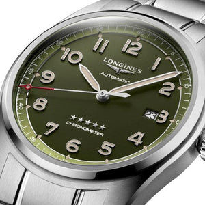 Longines Spirit Green Matt Dial Men 42mm