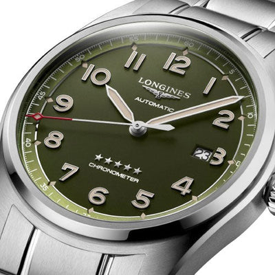Longines Spirit Green Matt Dial Men 42mm