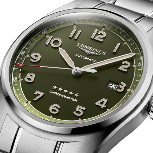 Longines Spirit Green Matt Dial Men 42mm