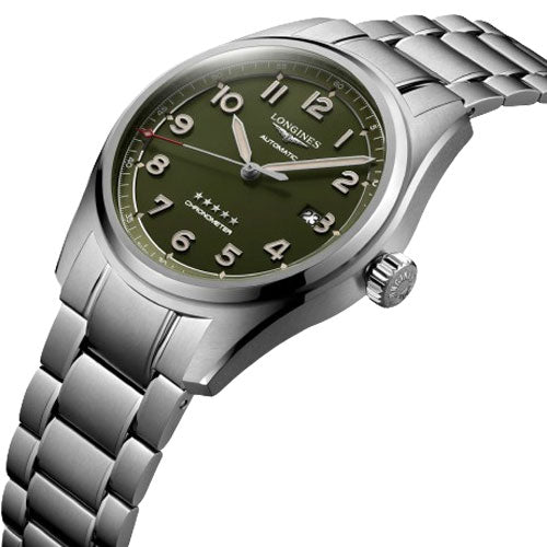 Longines Spirit Green Matt Dial Men 42mm