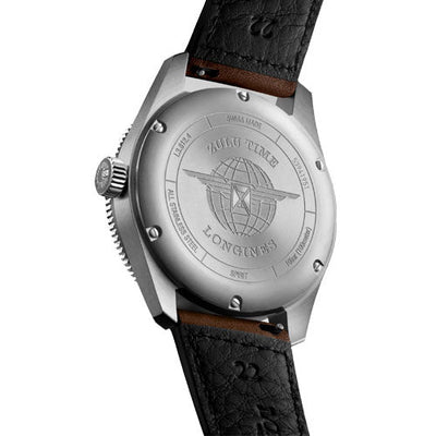 Longines Spirit Zulu Time Black Matt Dial Men 42mm