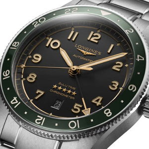 Longines Spirit Zulu Time Anthracite Dial Men 42mm