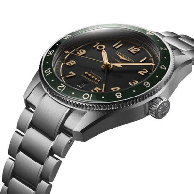 Longines Spirit Zulu Time Anthracite Dial Men 42mm