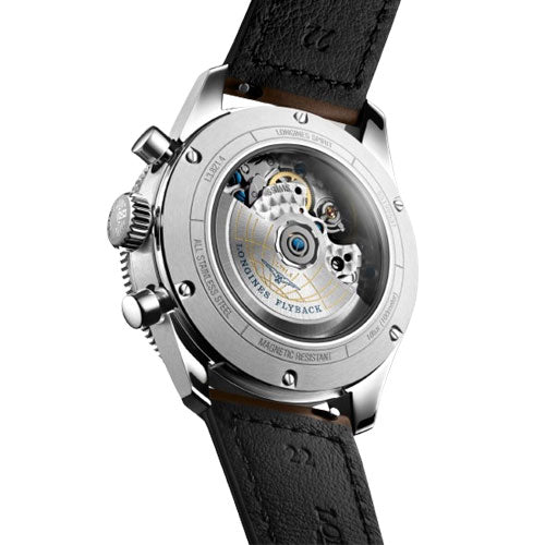 Longines Spirit Flyback Sunray Black Dial Men 42mm