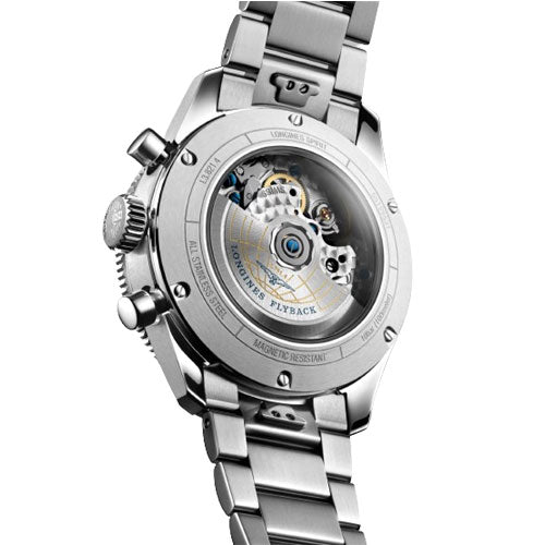 Longines Spirit Flyback Sunray Black Dial Men 42mm