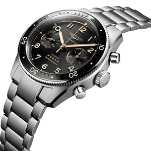 Longines Spirit Flyback Sunray Black Dial Men 42mm
