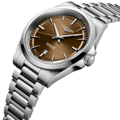 Longines Conquest Sunray brown Dial Men 41mm