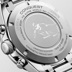 Conquest Men Automatic Anthracite Dial Chronograph Stainless Steel Watch L38364529