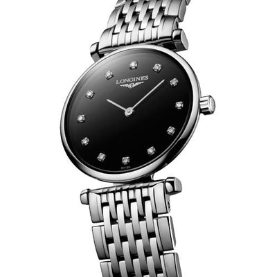 Longines La Grande Classique De Black lacquered dial Women 24mm
