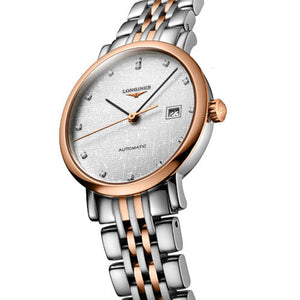 Longines Elegant Collection Striped Silver Dial Women 29mm