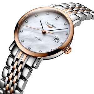 Longines Elegant Collection White mother-of-pearl Dial Women 29mm