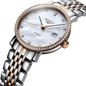 Longines Elegant Collection White Mother-Of-Pearl Dial Women 29mm
