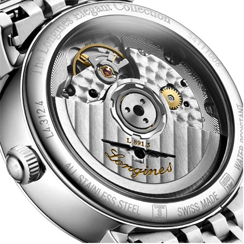 Longines Elegant Collection White mother-of-pearl Dial Women 34.5mm