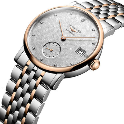 Longines La Grande Classique De Striped Silver Dial Women 34.5mm