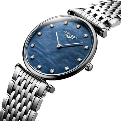 Longines La Grande Classique De Blue mother-of-pearl Dial Women 29mm