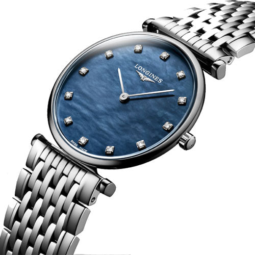 Longines La Grande Classique De Blue mother-of-pearl Dial Women 29mm