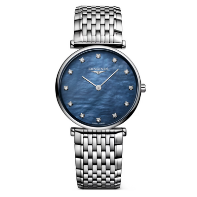 Longines La Grande Classique De Blue mother-of-pearl Dial Women 29mm