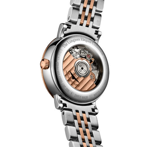 Longines Elegant Collection Striped Silver Dial Men 39mm