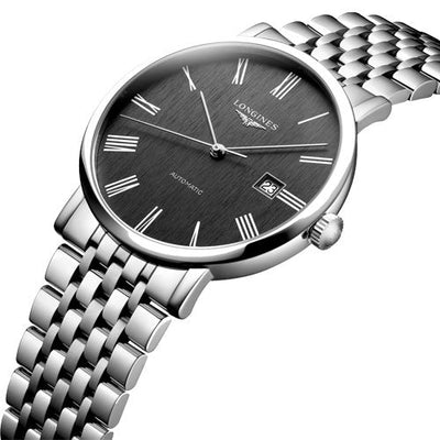 Longines Elegant Anthracite Dial Men 41mm