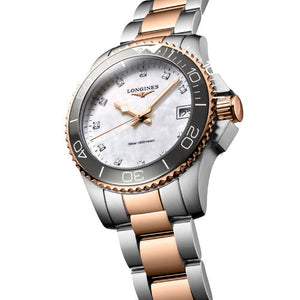 Longines Hydroconquest White Mother-Of-Pearl Dial Women 32mm