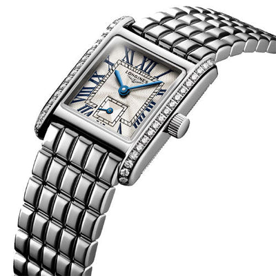 Longines Mini Dolcevita Silver Flinque Dial Women 21.5mm