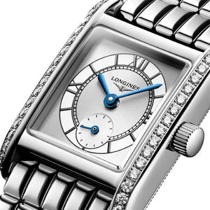 Longines Mini Dolcevita Sunray Silver Dial Women 21.5mm