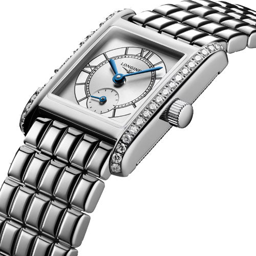 Longines Mini Dolcevita Sunray Silver Dial Women 21.5mm