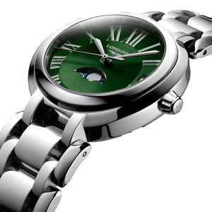 Longines PrimaLuna Green Dial Women 30.50mm