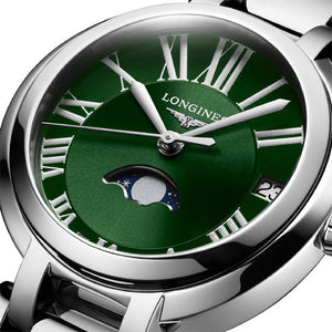 Longines PrimaLuna Green Dial Women 30.50mm