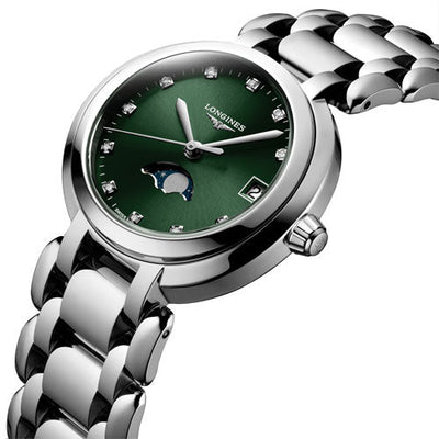Longines Primaluna Green Dial Women 30.50mm