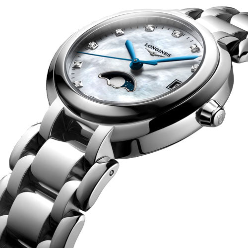 Longines Primaluna White mother-of-pearl Dial Women 30.50mm