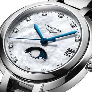 Longines Primaluna White mother-of-pearl Dial Women 30.50mm
