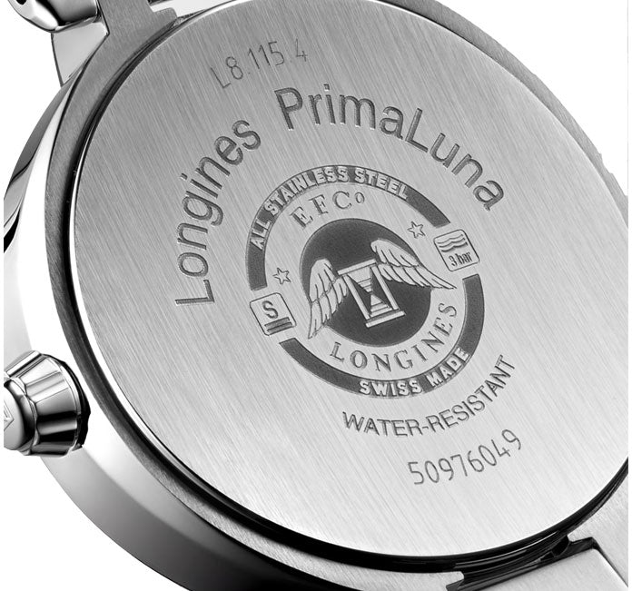 Longines Primaluna White mother-of-pearl Dial Women 30.50mm